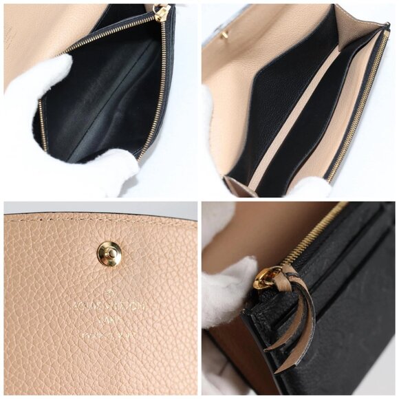 LOUIS VUITTON Empreinte Portefeiulle Sarah Wallet Noir M82257 Auth 135230M - Picture 15 of 16